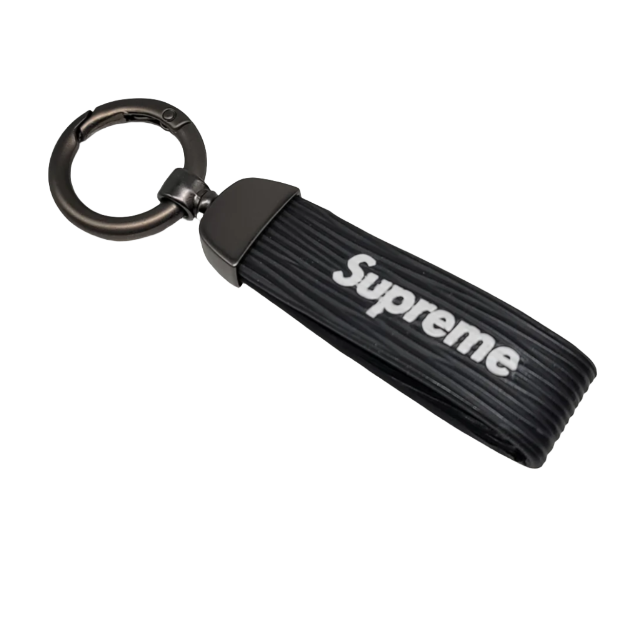 Outlet Supreme leather keychain