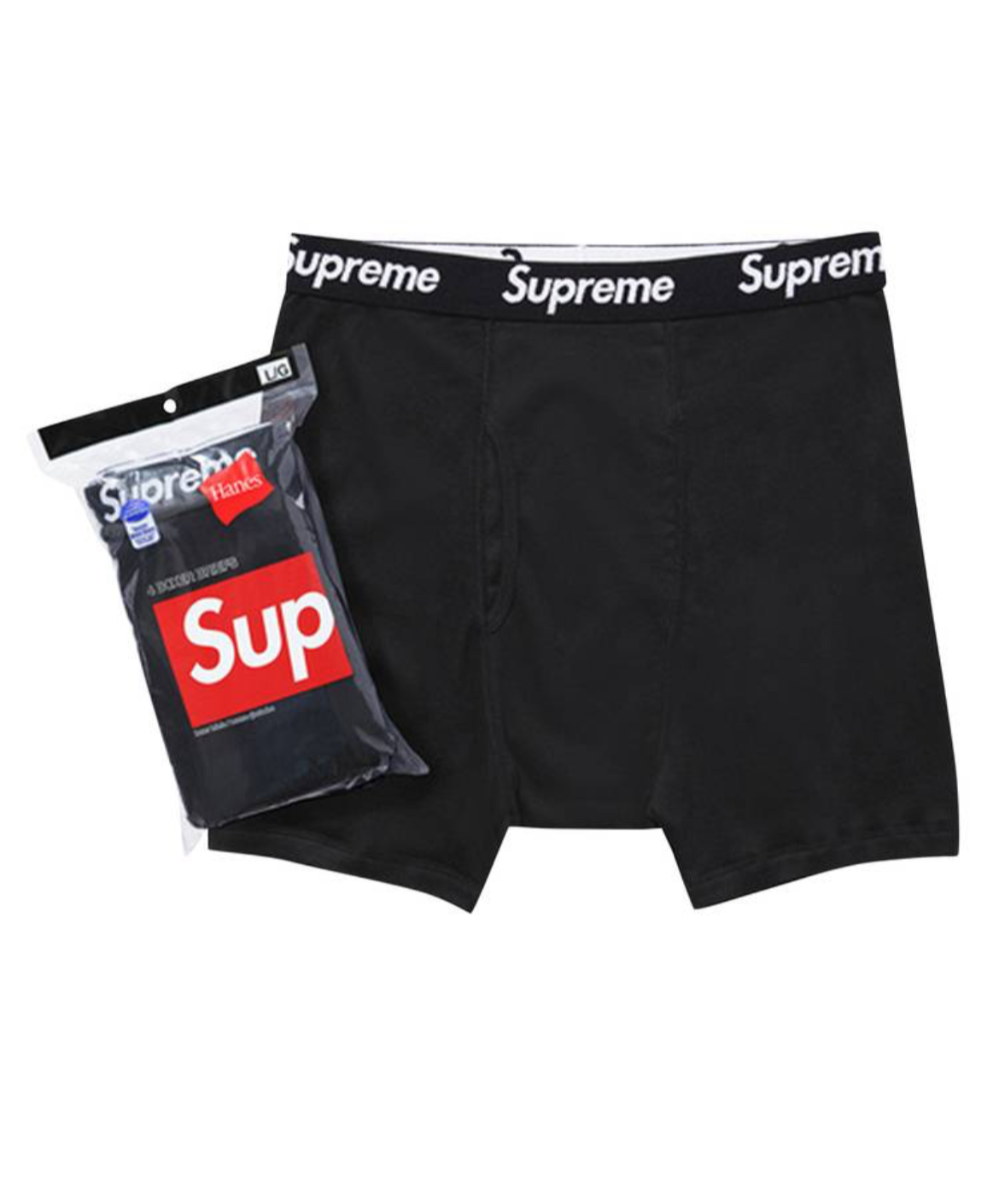 Supreme Hanes Boxer Briefs (4 Pack)