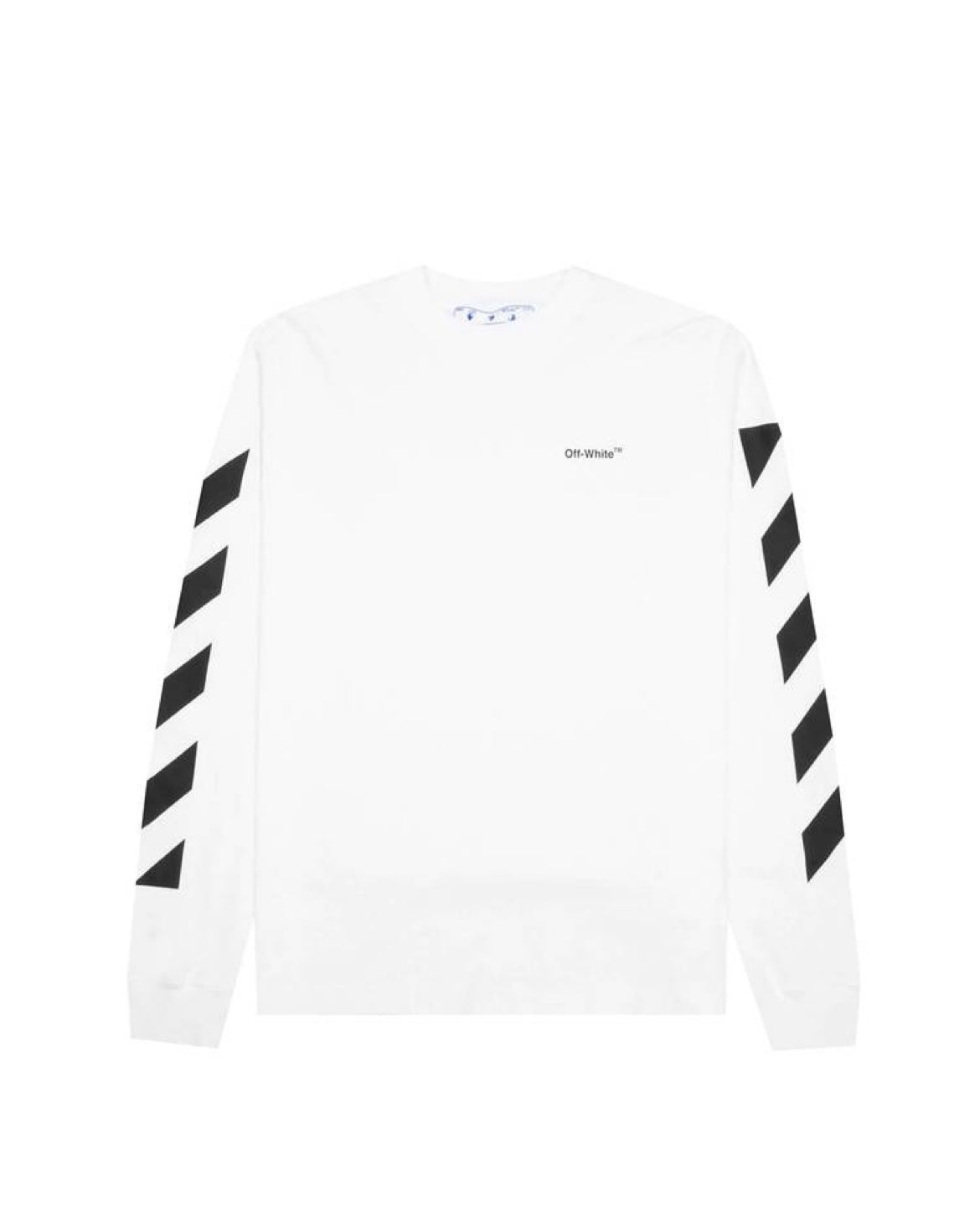 OFF-WHITE Diagonal Helvetica Long Sleeve T-Shirt