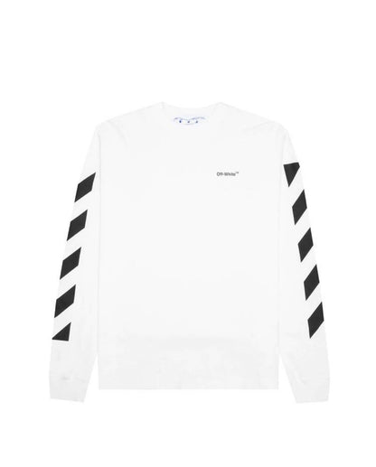 OFF-WHITE Diagonal Helvetica Long Sleeve T-Shirt