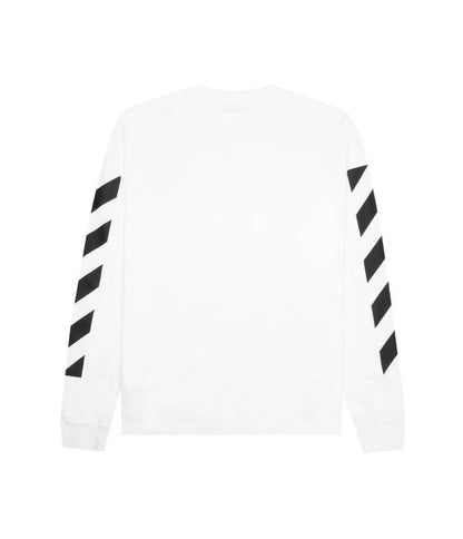 OFF-WHITE Diagonal Helvetica Long Sleeve T-Shirt