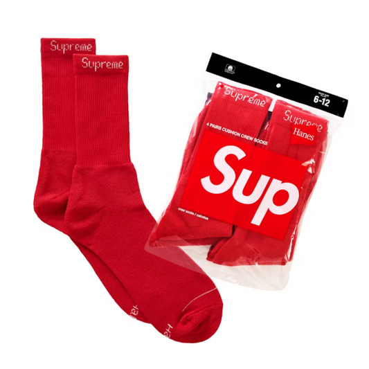 Supreme Hanes Socks (4 Pack)