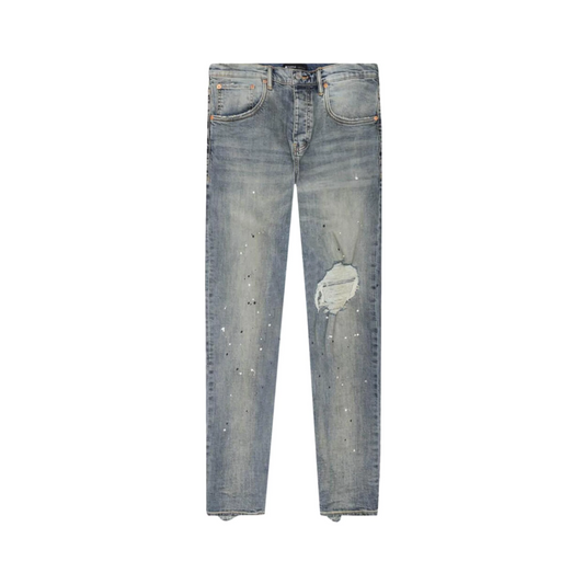 PURPLE BRAND Mid Rise Destroy Paint Jeans 'Blue'